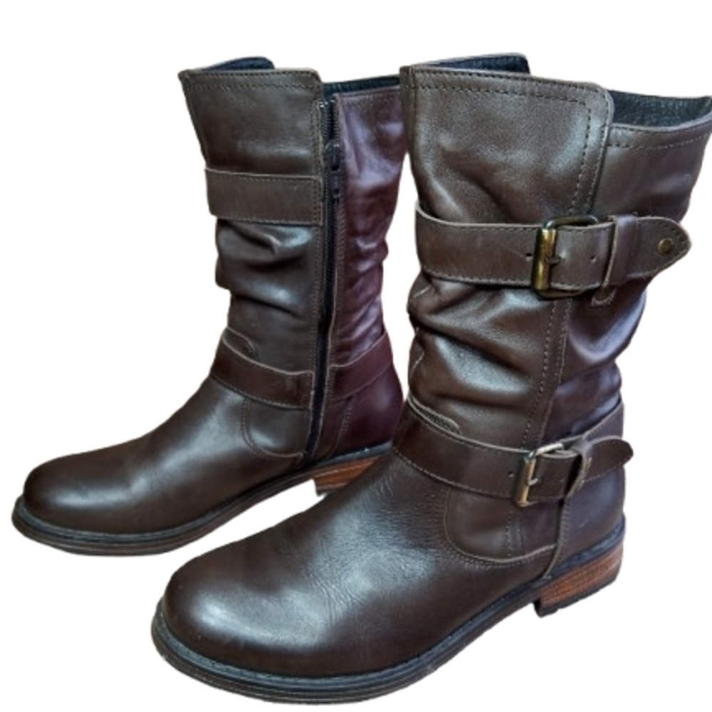 Women's Brown Leather Boots